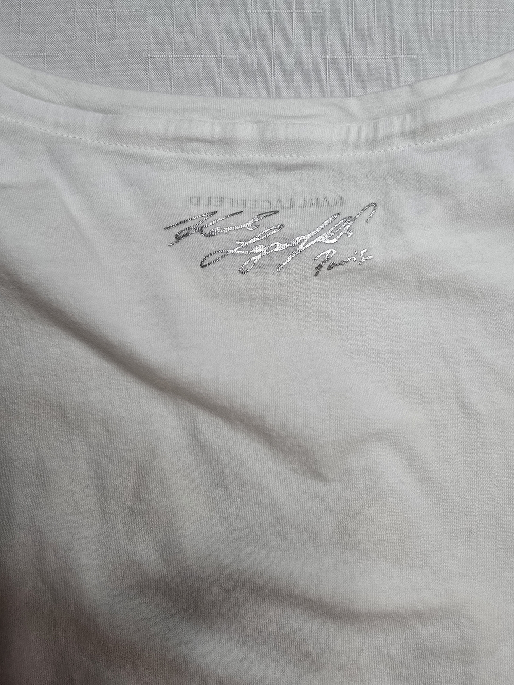 Karl Lagerfeld White and Black Tee Bejeweled Choupette Dramatic Feastive - Picture 9 of 12